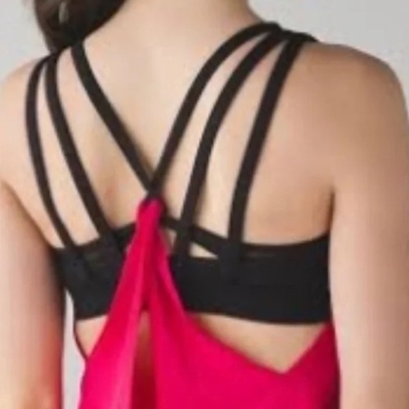 Lululemon Nauveau Pink Black Tank Size 6 - Picture 8 of 9